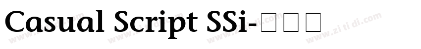 Casual Script SSi字体转换